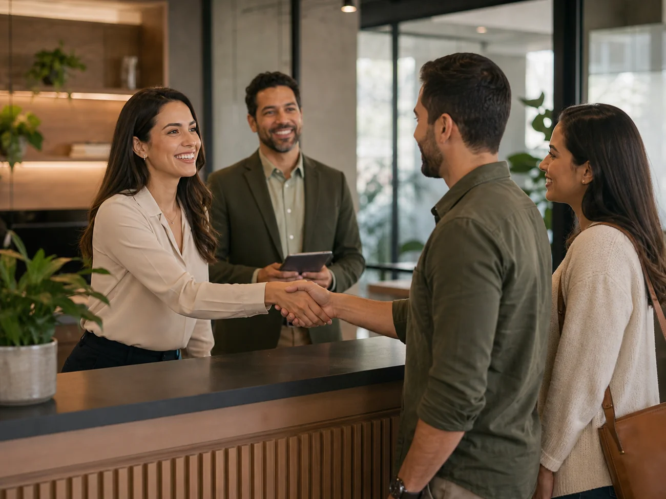 Equipe brasileira em atendimento ao cliente e relacionamento comercial